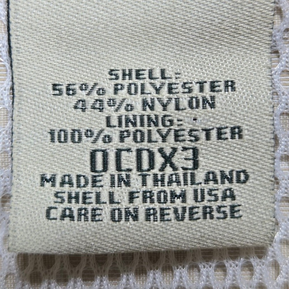 LL Bean Fishing Shirt Vented Back Roll Tab Grid Beige Womens Large L 0CDX3 - Picture 6 of 8